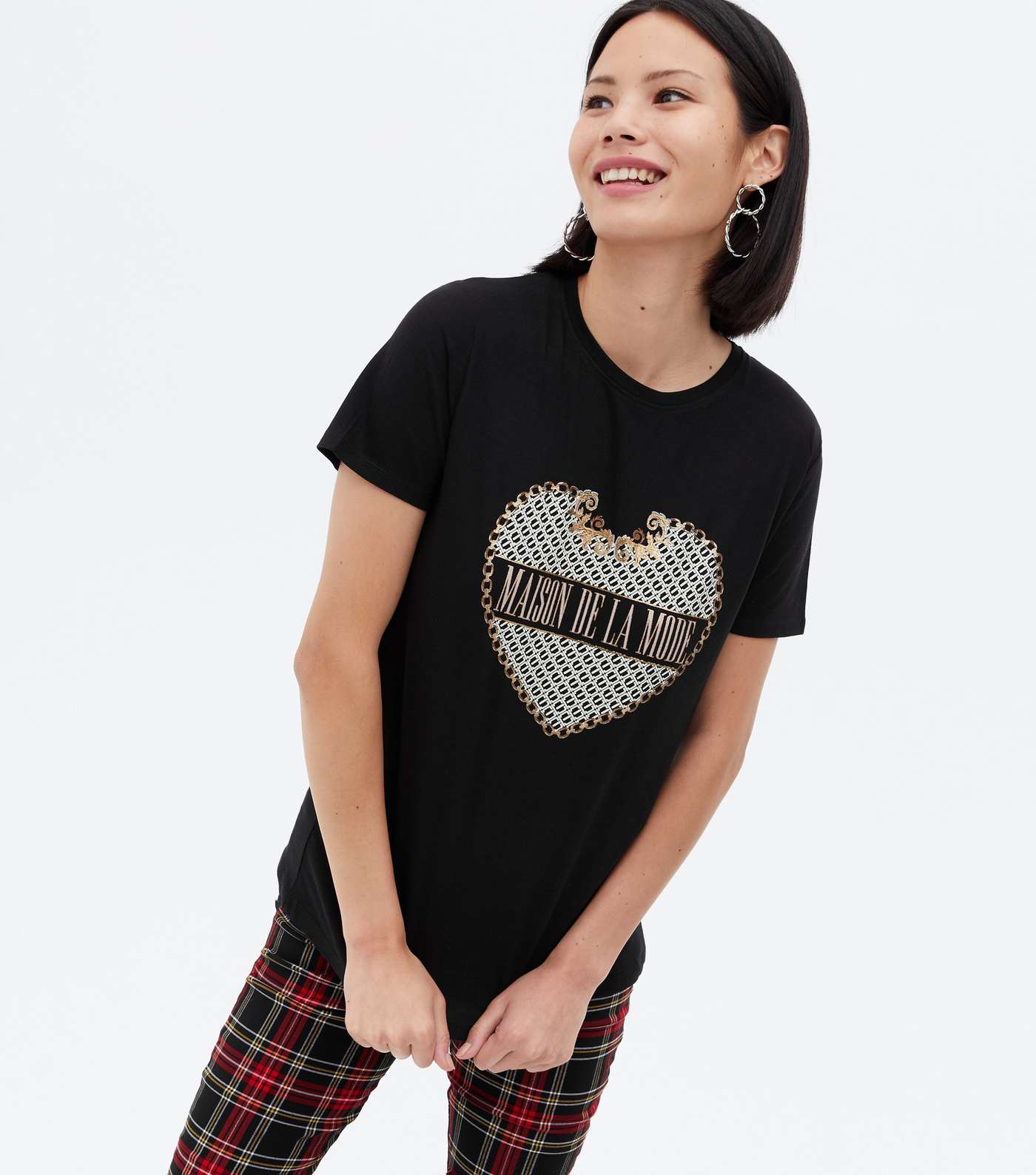 Black Heart Maison De La Mode Logo T-Shirt Image 3