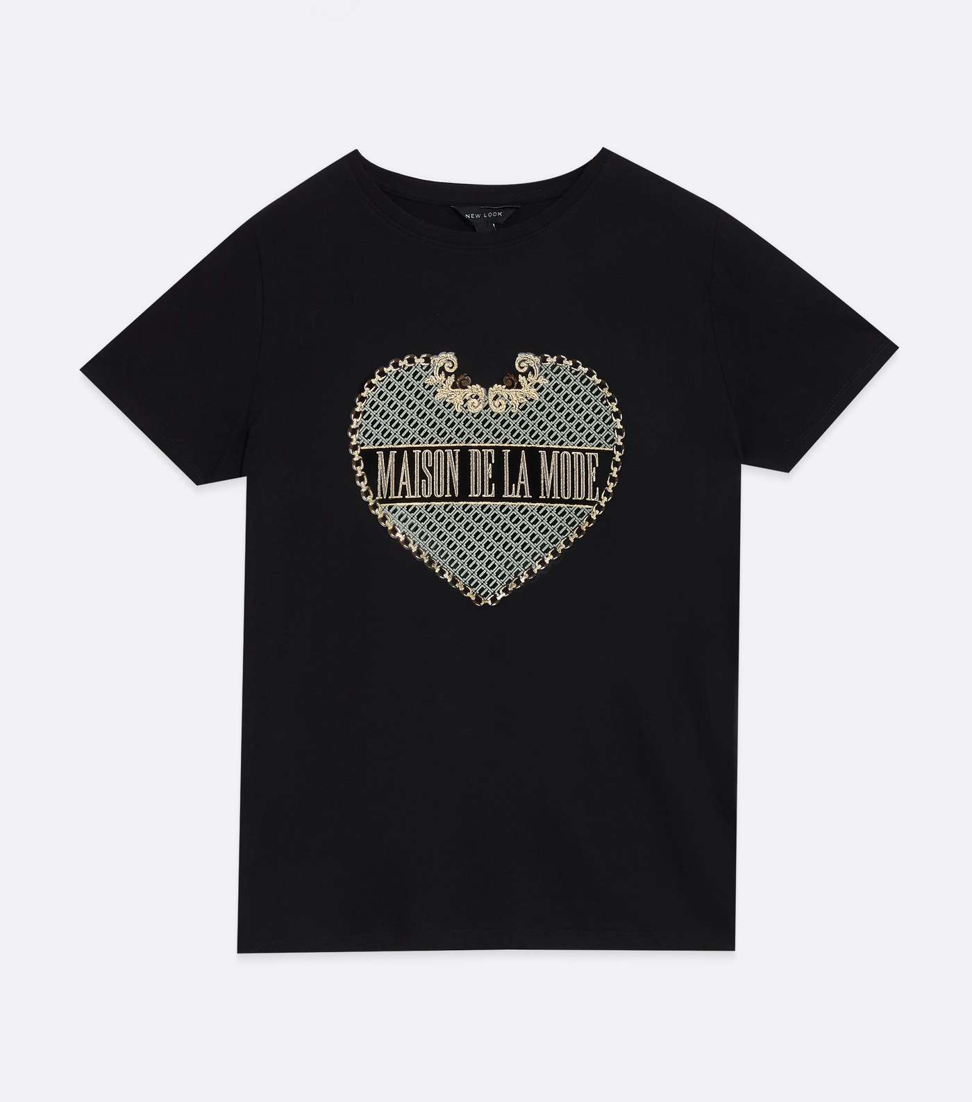 Black Heart Maison De La Mode Logo T-Shirt Image 5