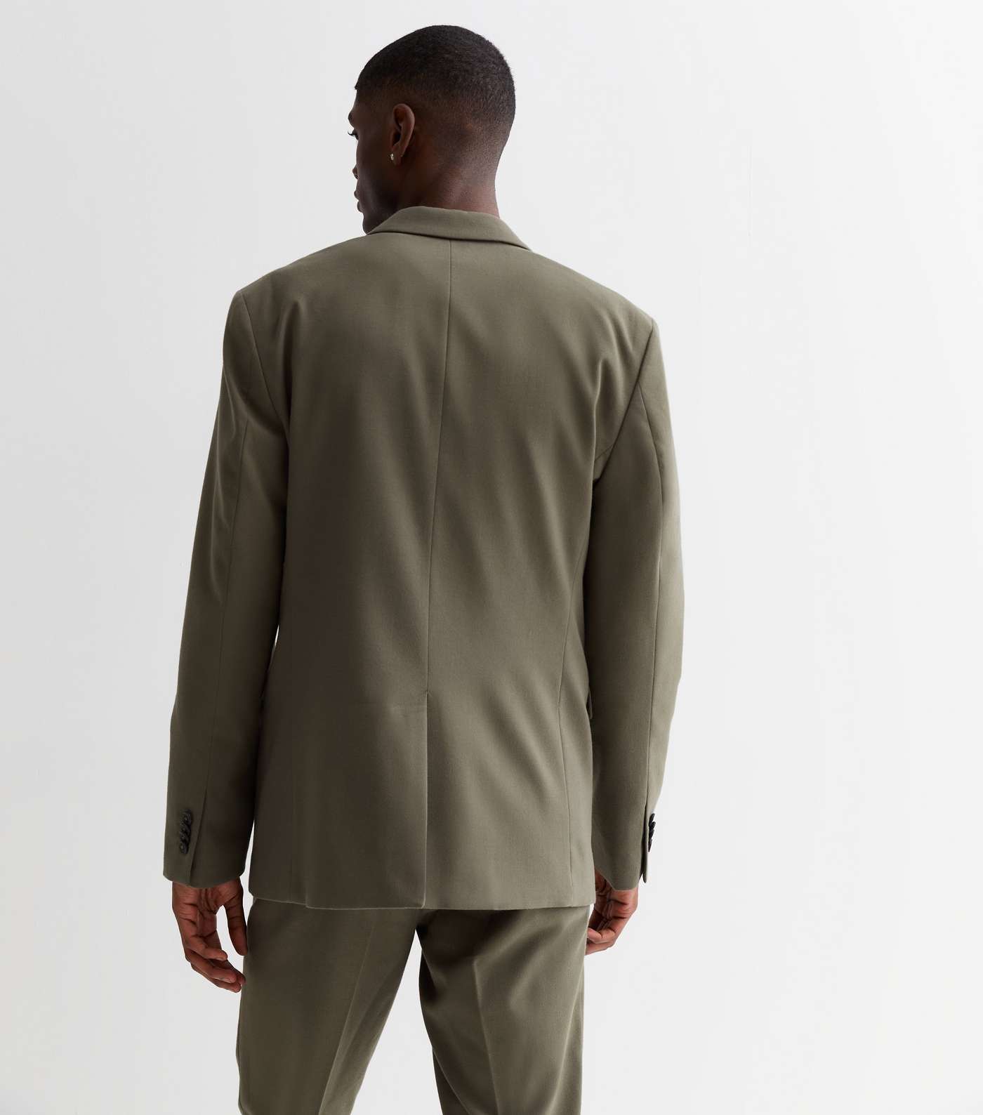 Khaki Slim Suit Jacket Image 4