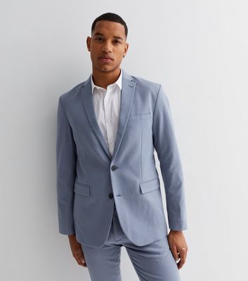 Bright blue suit outlet jacket