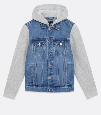 Denim and hot sale jersey jacket