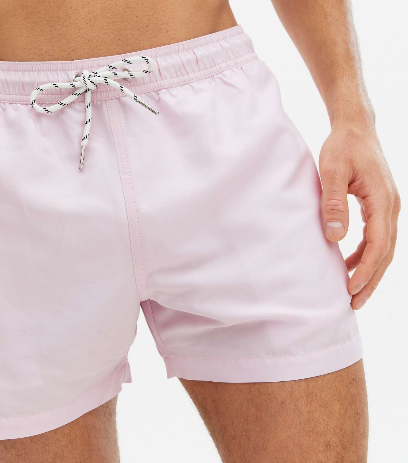 Pink Regular Length Swim Shorts Image 3