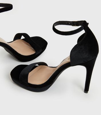 black small high heels
