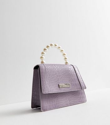 Lilac clutch sale bag new look