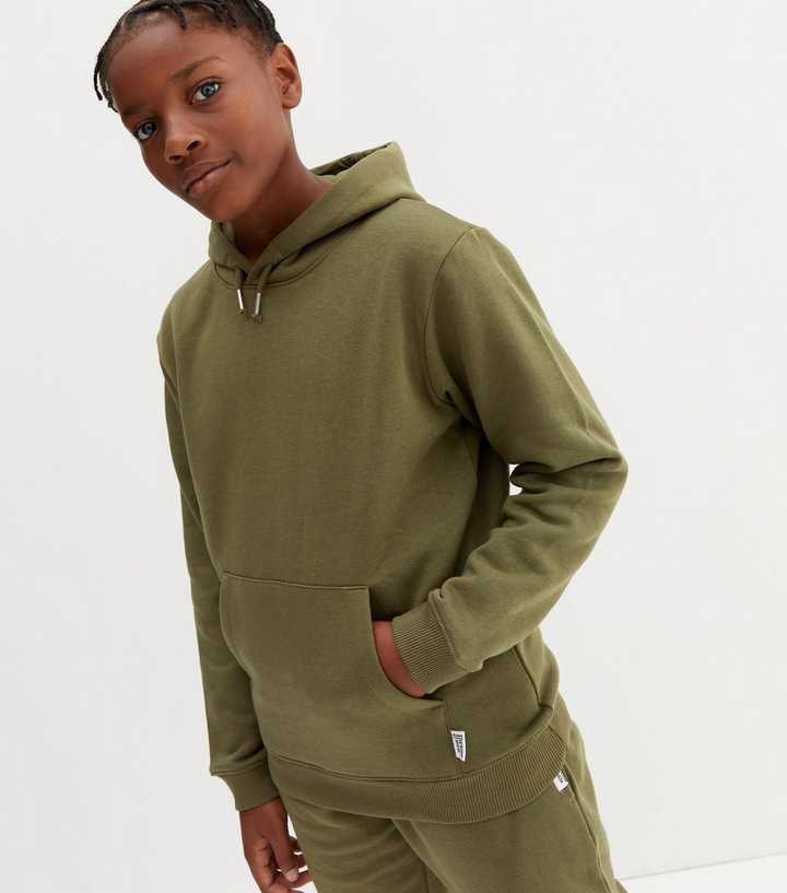 boys khaki hoody