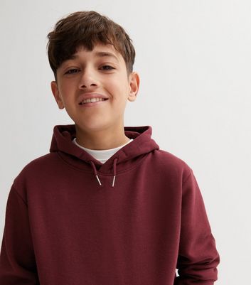 Boys store burgundy hoodie