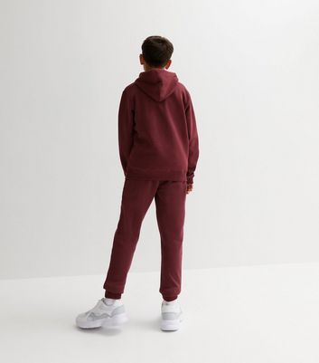 Boys burgundy joggers new arrivals