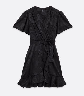 Monochrome jacquard belted dress sale