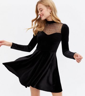 velvet gown black