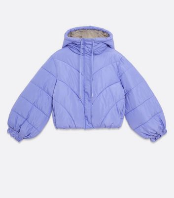 light purple puffer jacket
