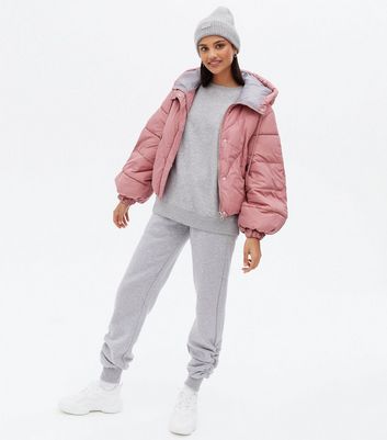 decjuba puffer jacket pink