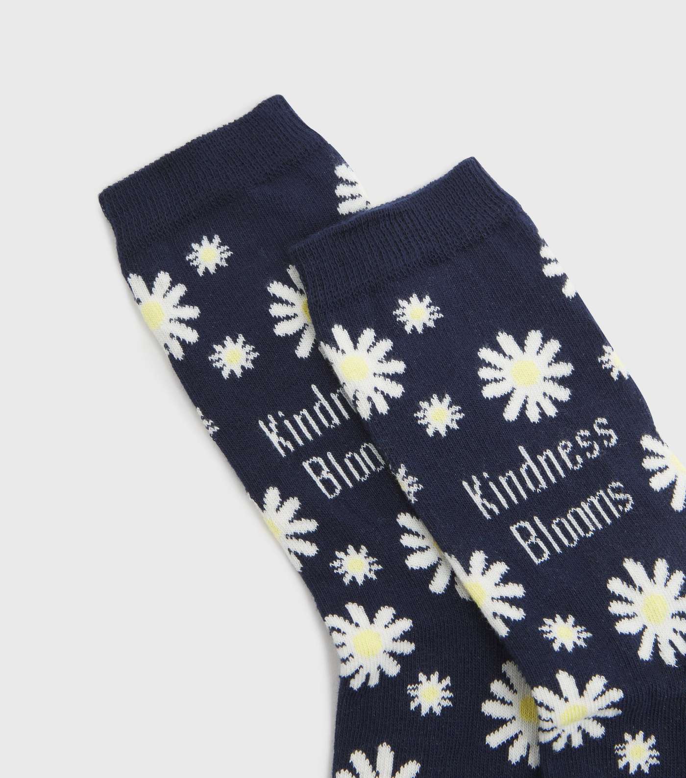 Navy Kindness Blooms Daisy Socks Image 2