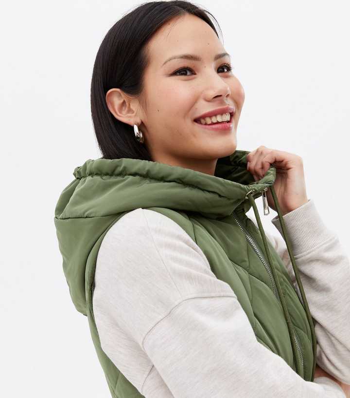 Spring Quilted Padded Vest Gilet Quilted Puffer Sleeveless 