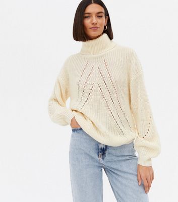 cream chunky jumpers