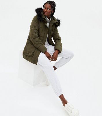 New look parka store coat