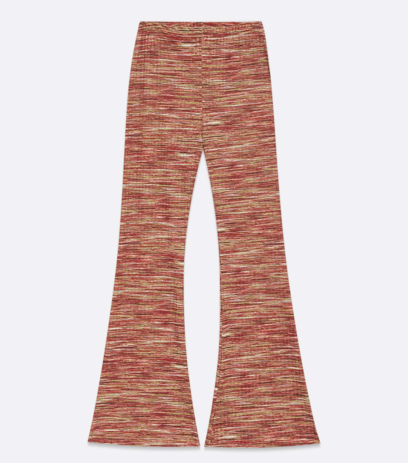 Pink Vanilla Rust Stripe Flared Trousers Image 5