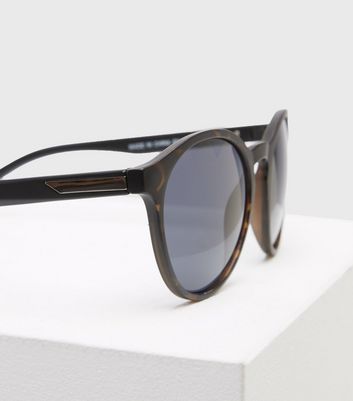 Mens round clearance tortoise shell sunglasses