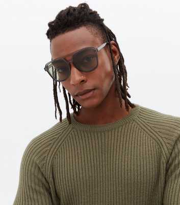 Pale Grey Pilot Sunglasses