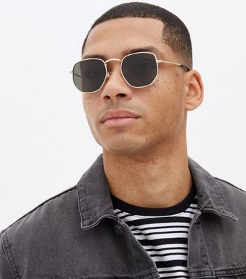 aviator hexagonal sunglasses