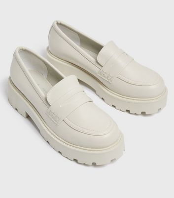 Click to view product details and reviews for Off White Chunky Cleated Loafers New Look Vegan.