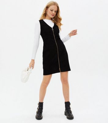 Pinafore shop zip dress