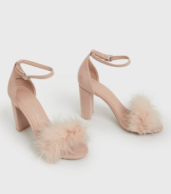 new look fluffy heels