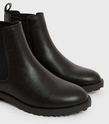 shop for Black Cleated Chelsea Boots New Look Vegan at Shopo