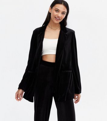 black velvet blazer womens uk