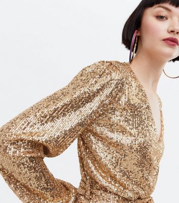 gold dress