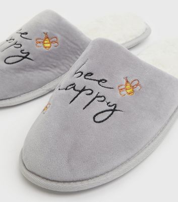 bee happy slippers