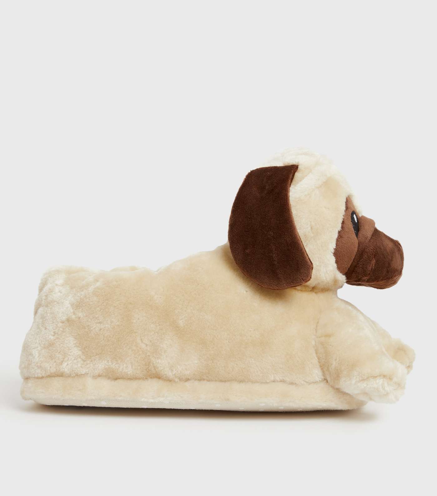 Off White Pug Slippers Image 2