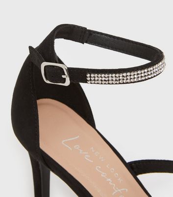 New Look - Silver glitter high heels on Designer Wardrobe