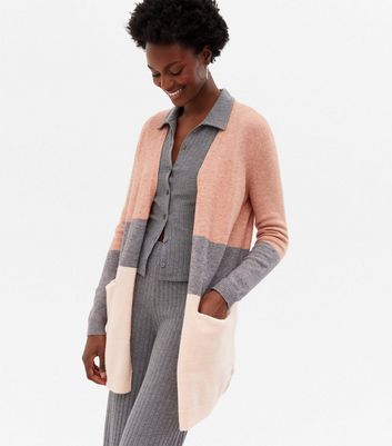 Click to view product details and reviews for Only Off White Colour Block Long Cardigan New Look.