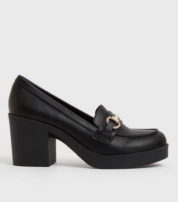 platform loafer heels