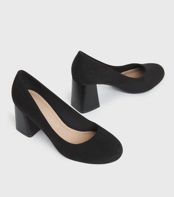 new look black suede heels