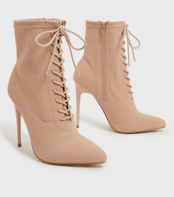 Lace up deals sock heels