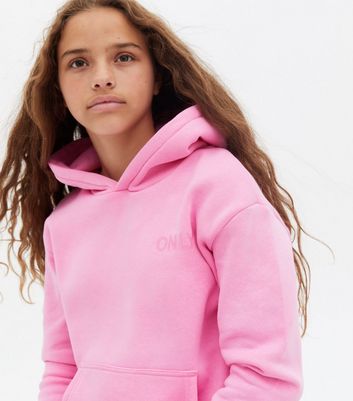 bright pink hoodie