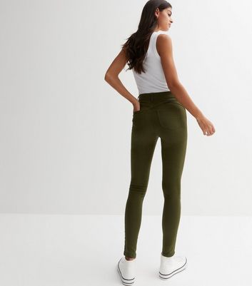 Khaki Mid Rise 'Lift \u0026 Shape' Emilee 