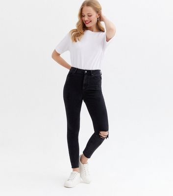 plain black jeans women's