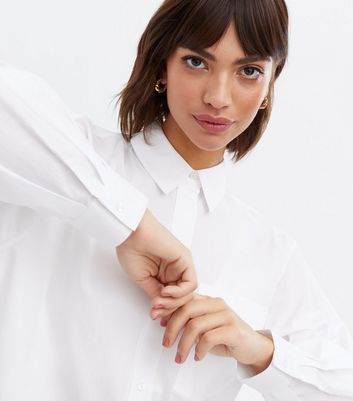 White Long Puff Sleeve Shirt | New Look