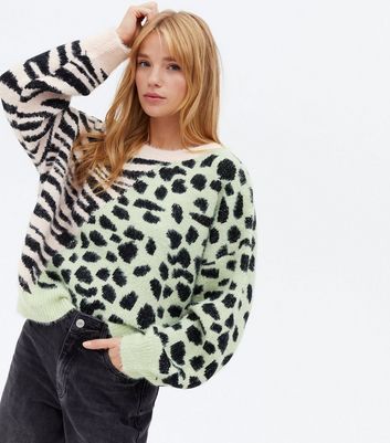 Blue Vanilla Grey Mixed Animal Print 