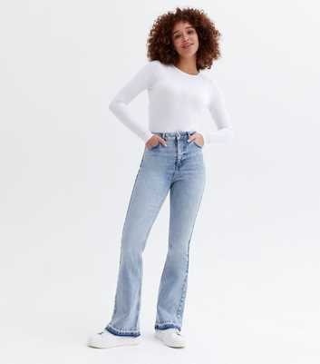 Teal Mid Rise Flared Brooke Jeans