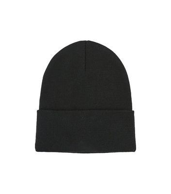 new look black beanie