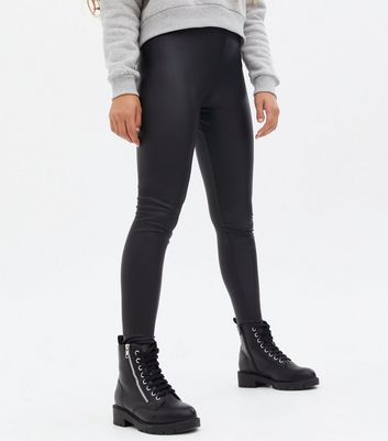 ladies leather look leggings