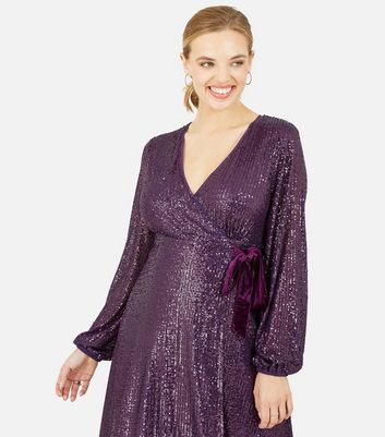 Click to view product details and reviews for Yumi Purple Sequin Mini Wrap Dress New Look. Click to view product details and reviews for Yumi Purple Sequin Mini Wrap Dress New Look.