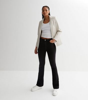 Black Waist Enhance Quinn Bootcut Jeans 