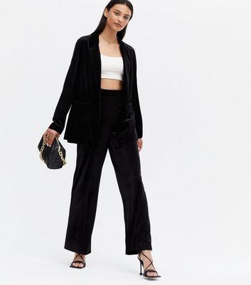 velvet wide leg trousers uk Big sale 