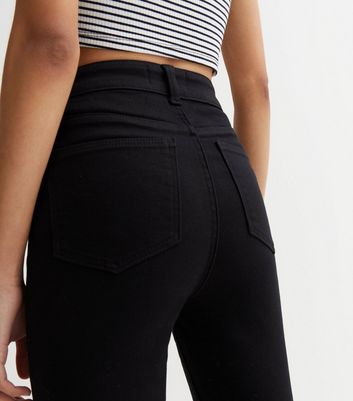 Click to view product details and reviews for Black High Waist Hallie Super Skinny Jeans New Look.