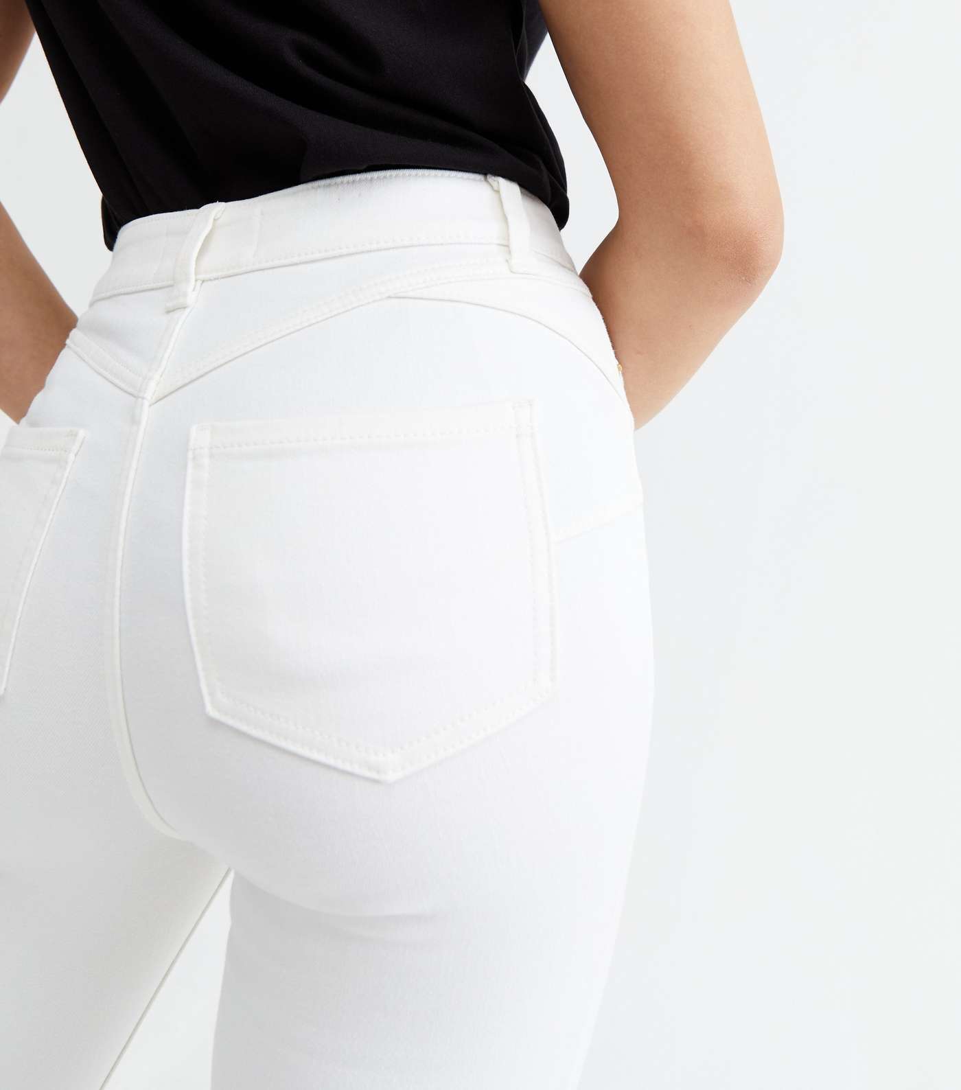 White Lift & Shape Jenna Skinny Jeans Image 3