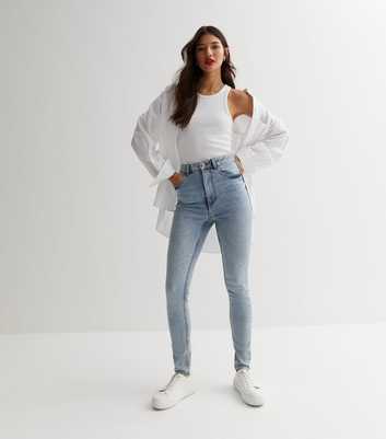 Pale Blue Lift & Shape Jenna Skinny Jeans
